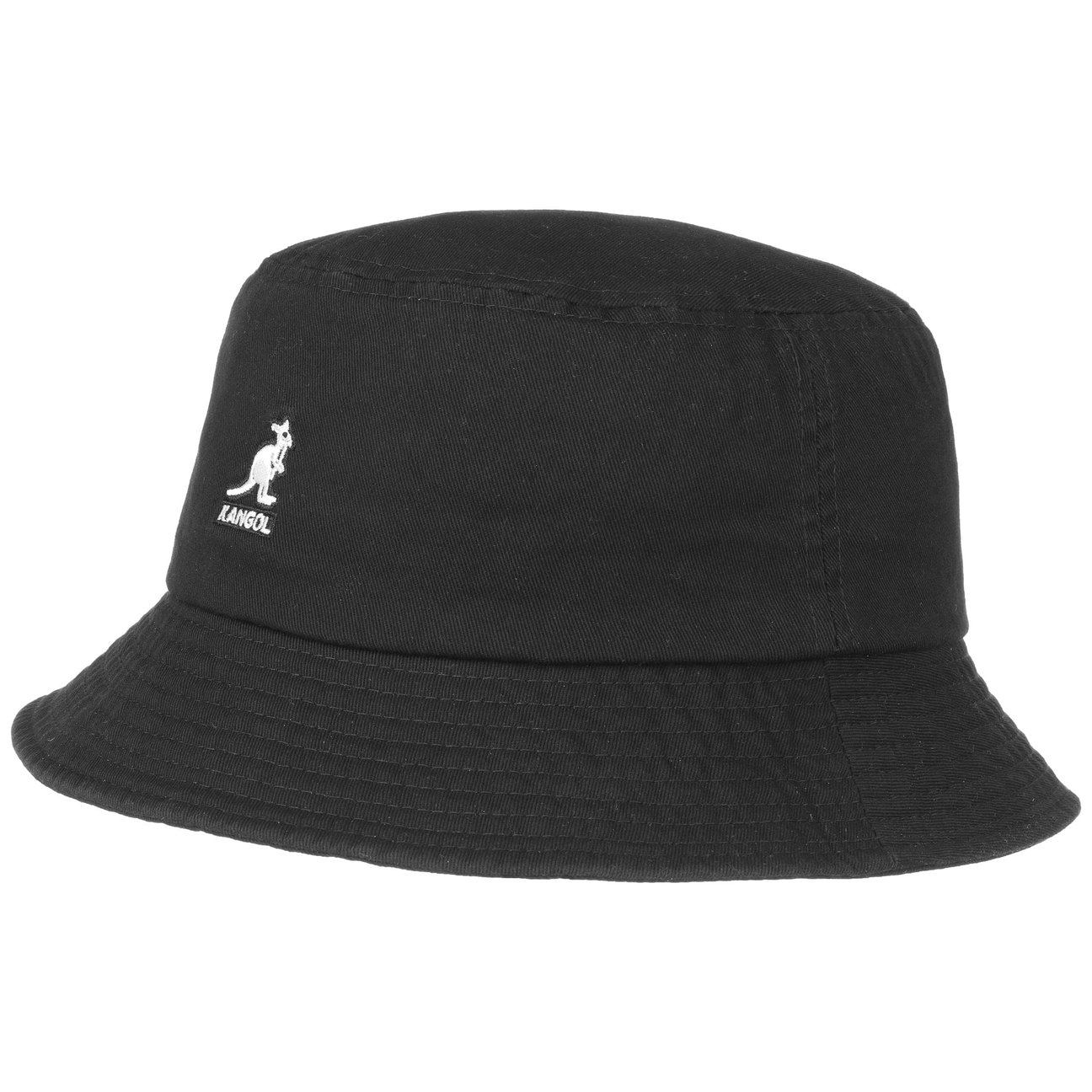 Kangol Unisex Negro Sombrero Washed Bucket Hat By