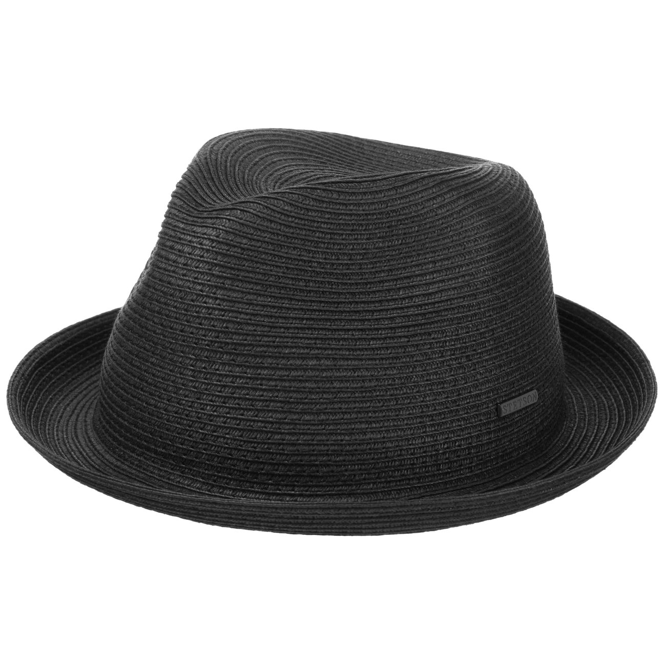 Stetson Hombre Negro Sombrero De Paja Dawson By