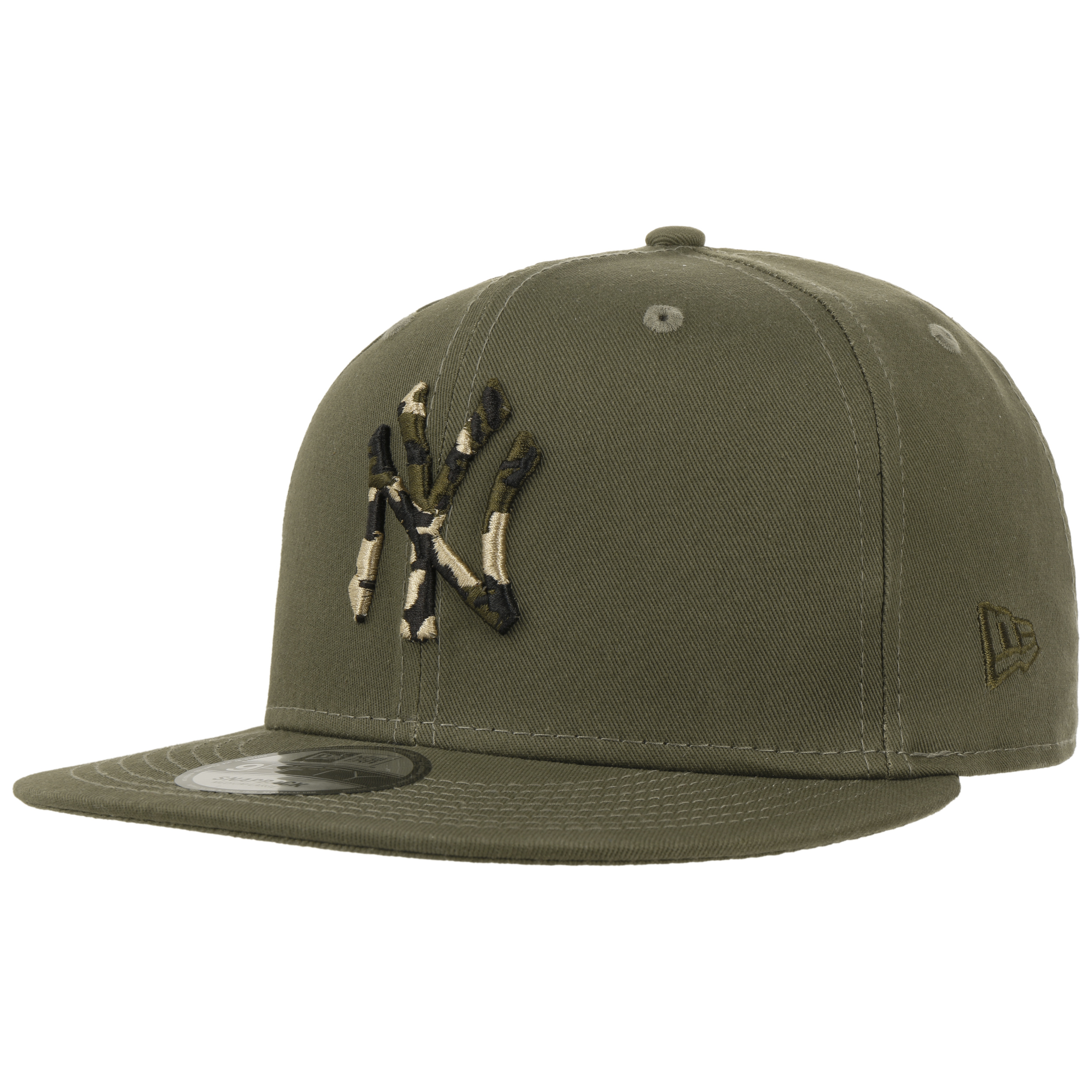Gorra plana marrón snapback con logo marrón 9FIFTY League