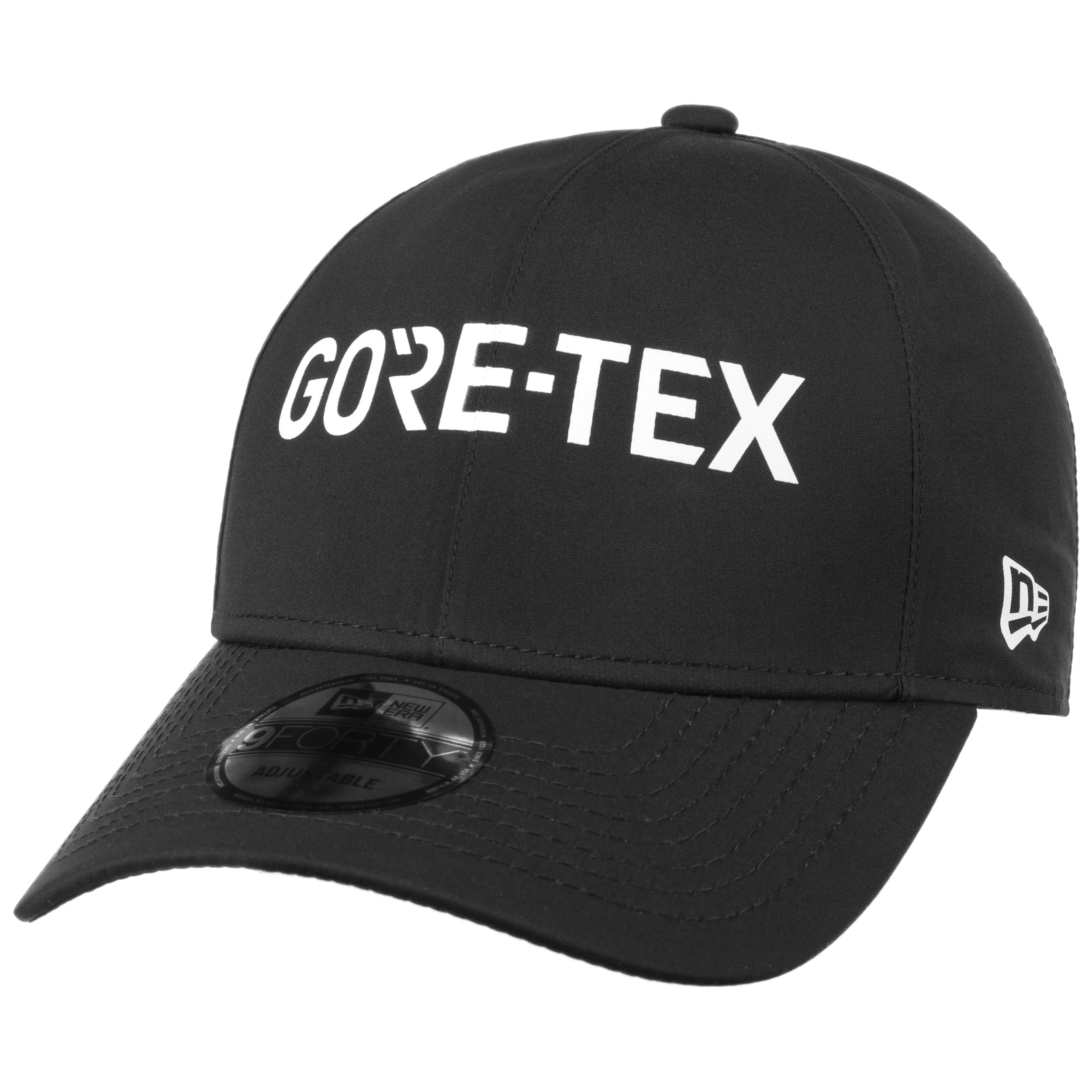 Gorra plana negra snapback con logo negro 9FIFTY Gore-Tex de New