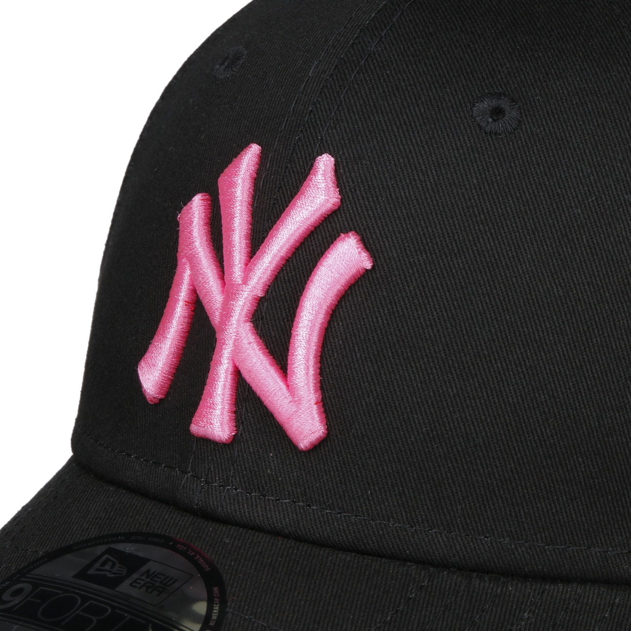 Gorra curva negra ajustable con logo rosa 9FORTY Neon de New York Yankees  MLB de New Era