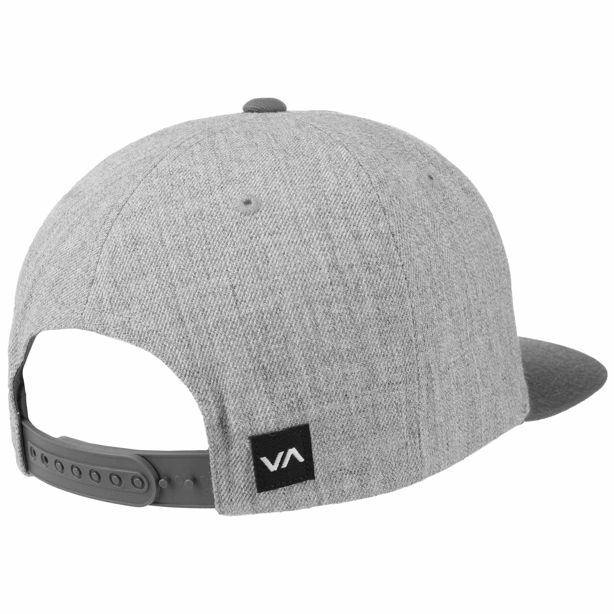 Shop RVCA Commonwealth Snapback Cap In Black/white - Fast Shipping Cappello RVCA Commonwealth