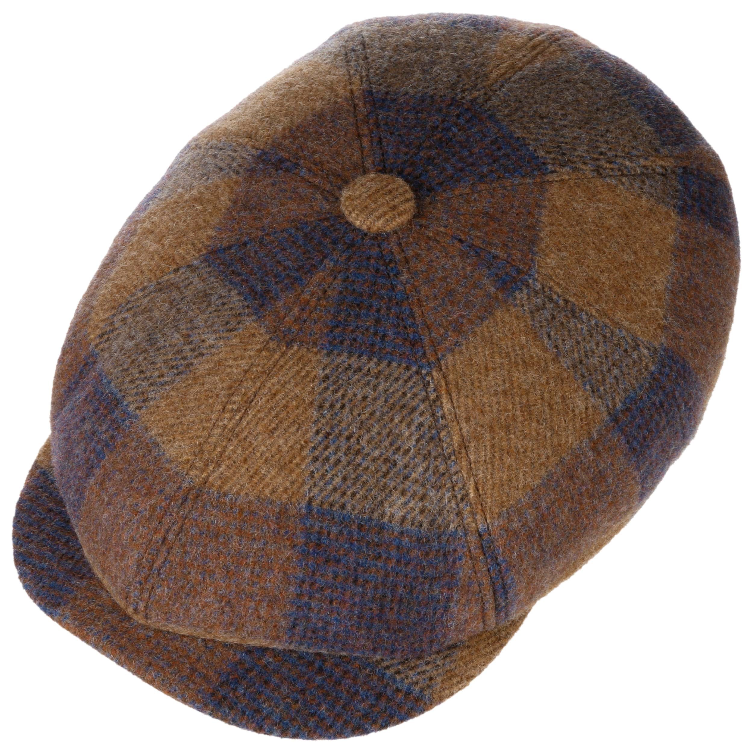 Stetson Newsboy Cap Hatteras shetland wool check| Hoedenzaak Jos van Dijck