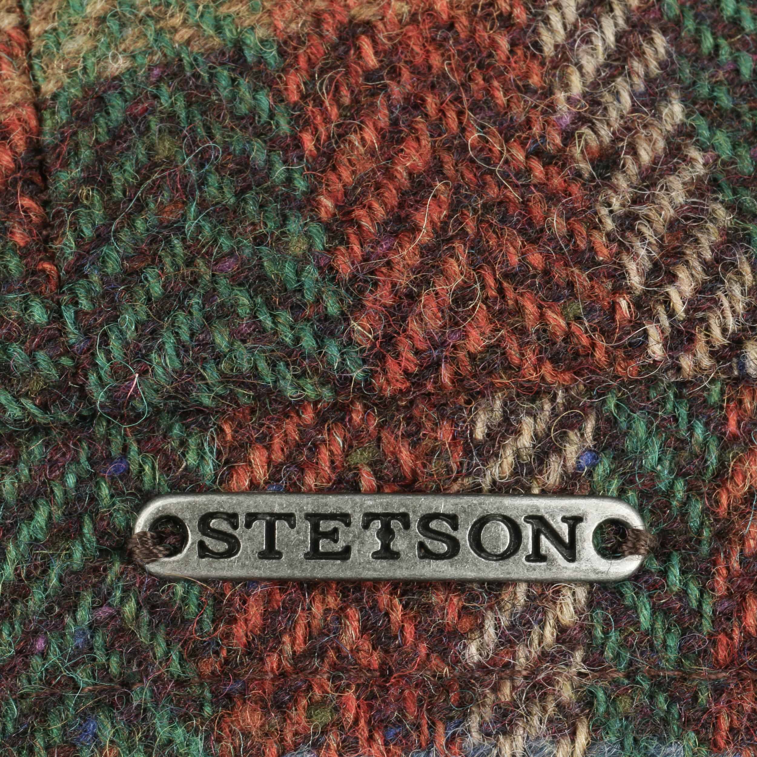 Stetson Gorra Hatteras Lambswool Patchwork Hombre Forro oto/ño//Invierno Made in The EU de Lana con Visera