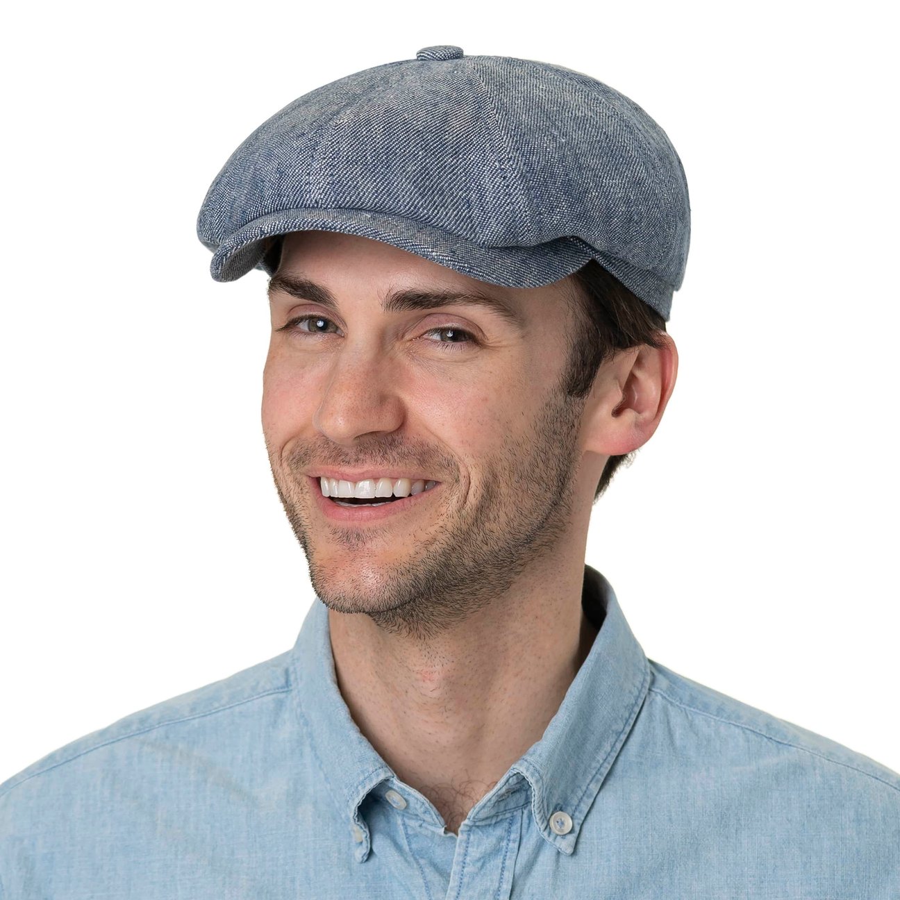 Casquette Stetson Hatteras En Harris Tweed - Laine Britannique, Doublure Coton, Visière 5.5 Cm, Fabriquée En UE