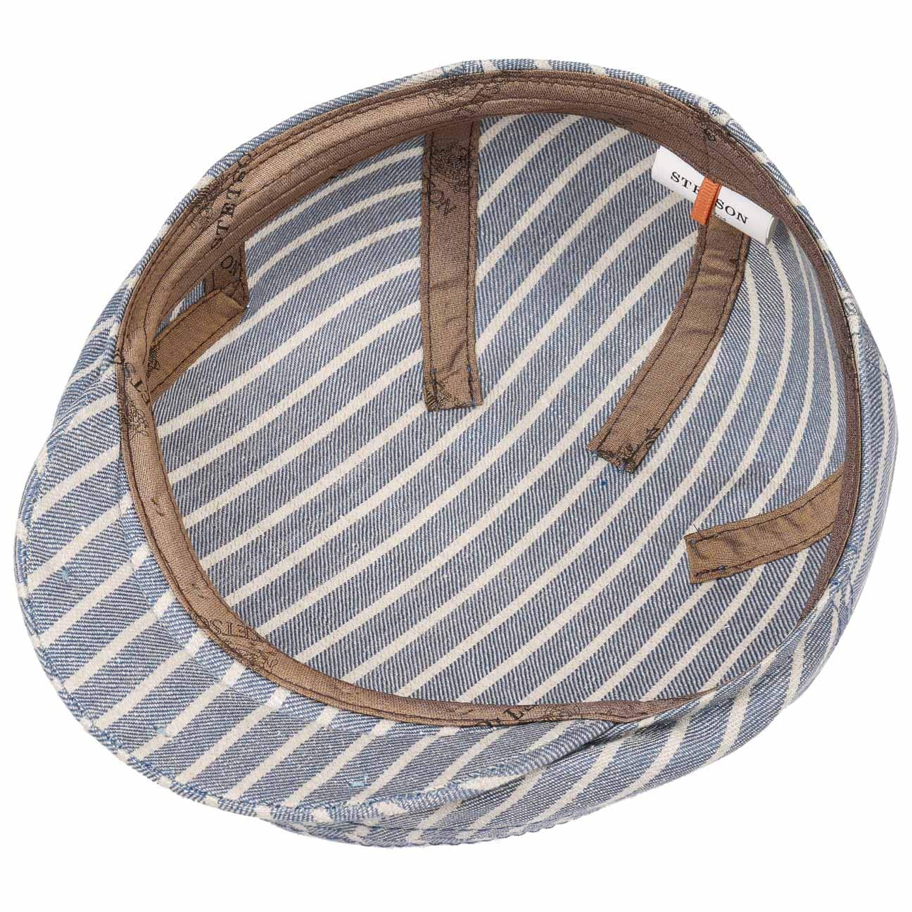 Stetson Gorra De Lino Woodfield – Unisex, Made In EU, Protección UV 40, Ivy Cap Plana Para Primavera/Verano