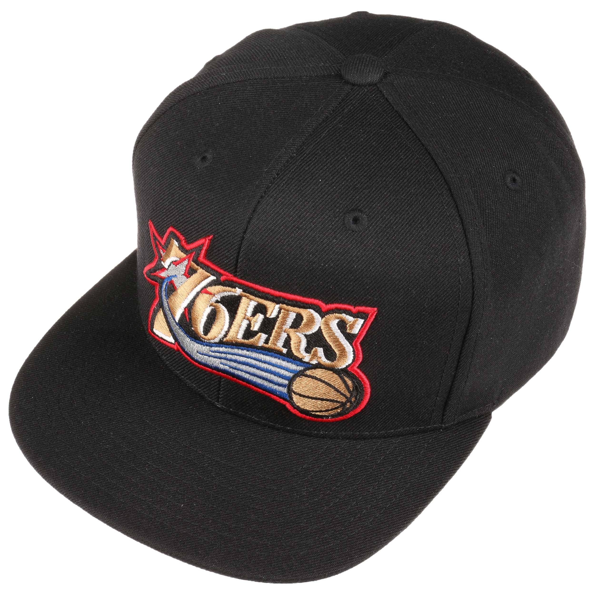 Philadelphia 76ers Satin Hwc Black A-frame Trucker