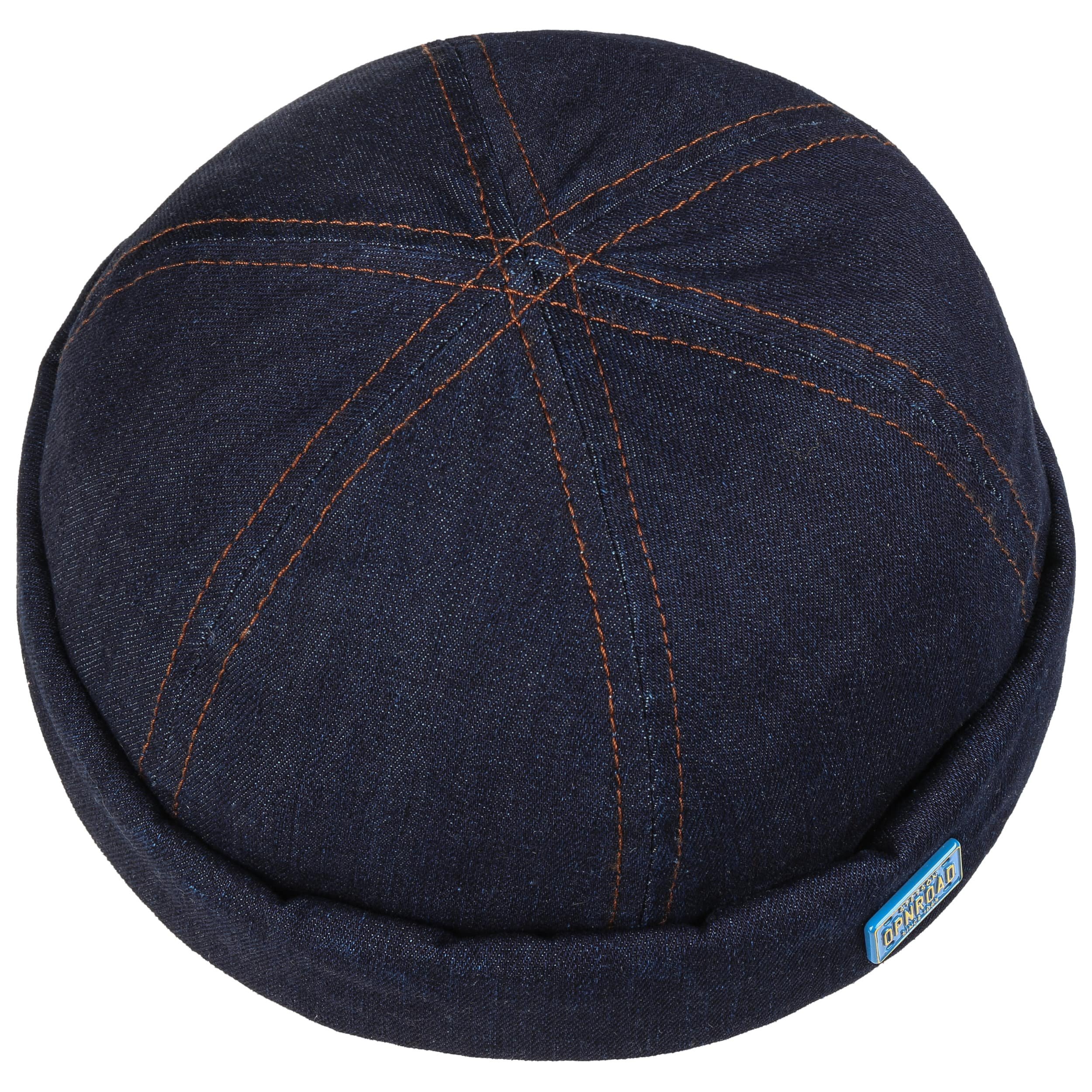 Berretto Docker Contrast Stitch Denim