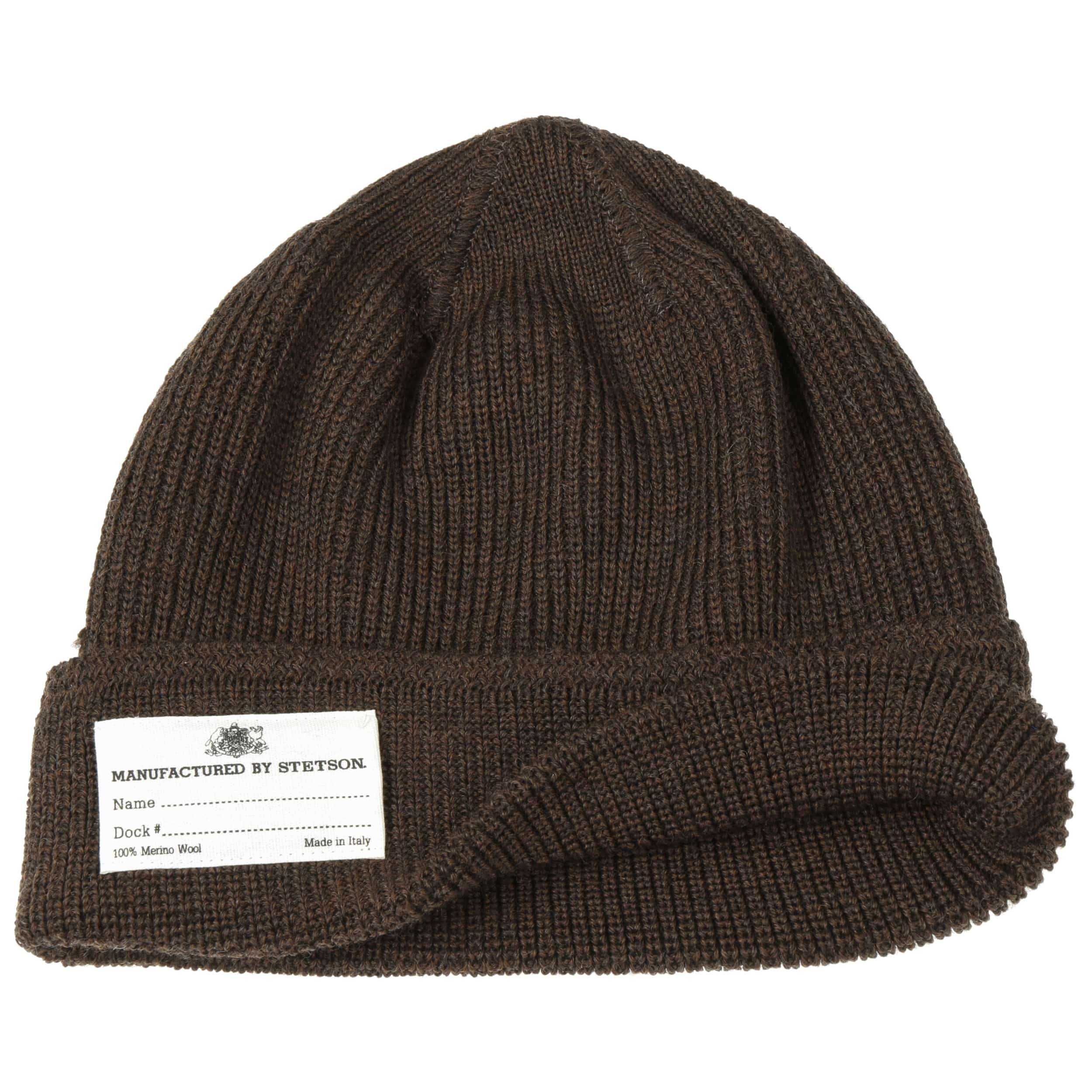 Stetson Gorro De Punto Morton Mujer/Hombre - Made In Italy Invierno Con Vuelta Beanie Lana Vuelta, Otoño/Invierno - Talla única Amarillo