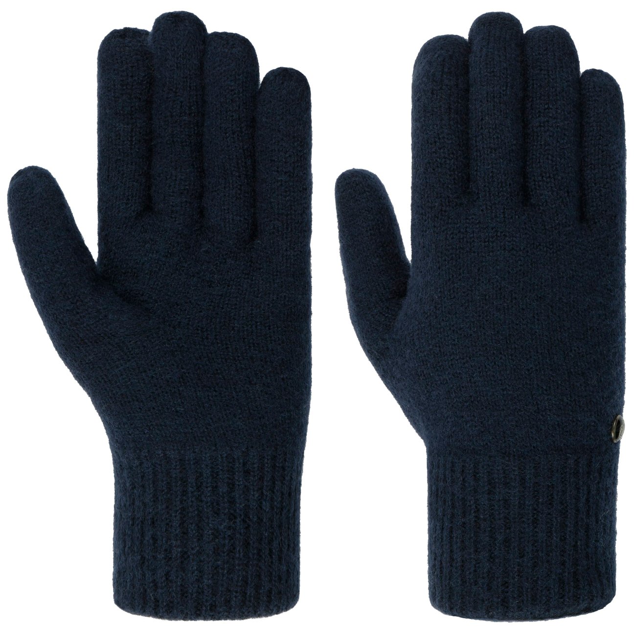 Guantes De Invierno De Punto De Cachemira Pura Para Hombre - CLASSE77 - Hechos A Mano En Italia - Talla Única