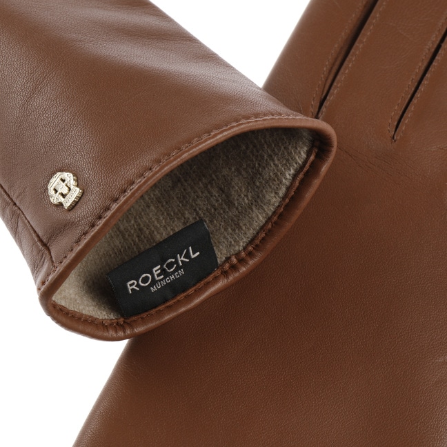 Guantes Roeckl Touch Para Hombre - Piel, Forro Lana, Compatibles Con Pantallas Táctiles