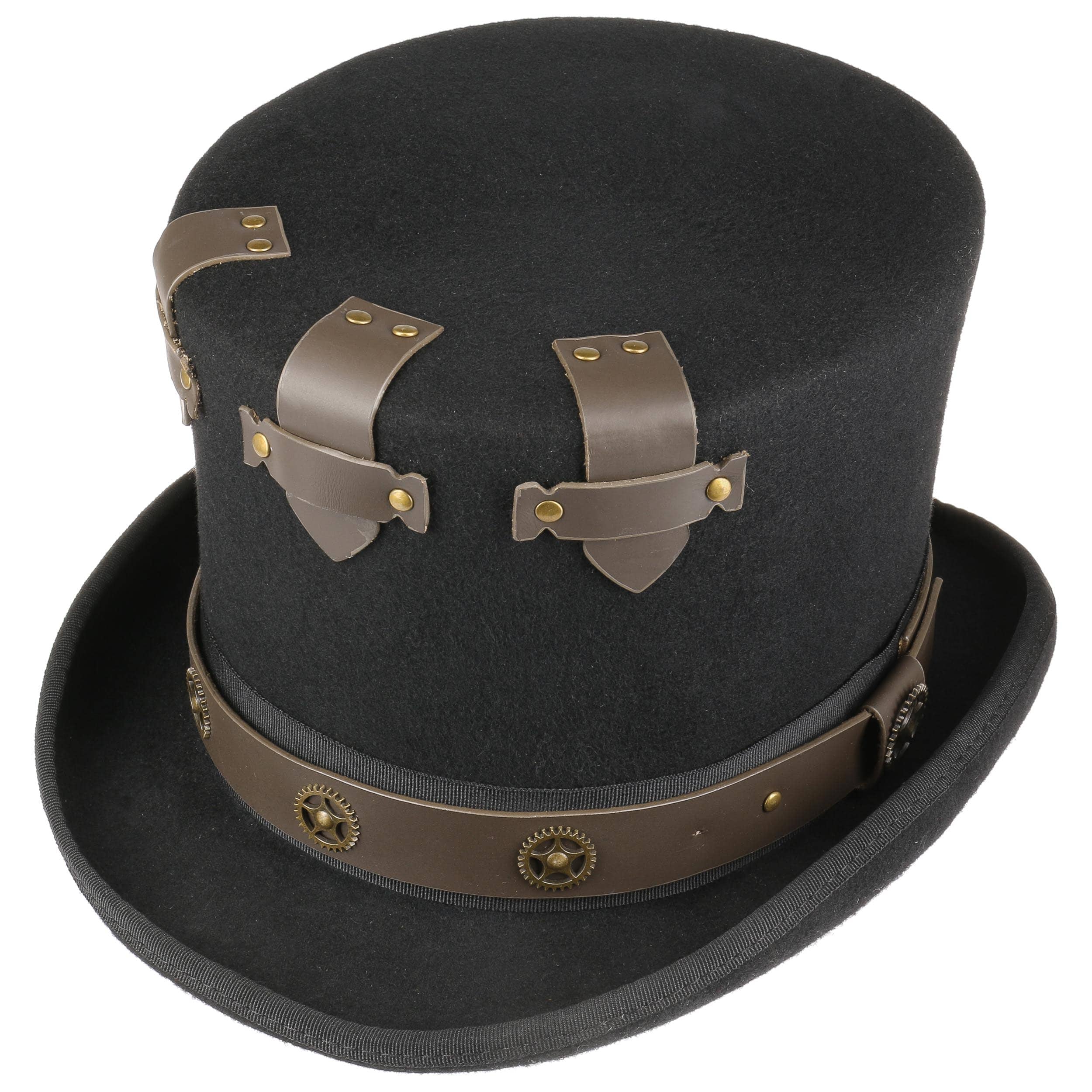 Sombrero de Copa Secret Steampunk sombrero cilindrosombrero de fieltro 