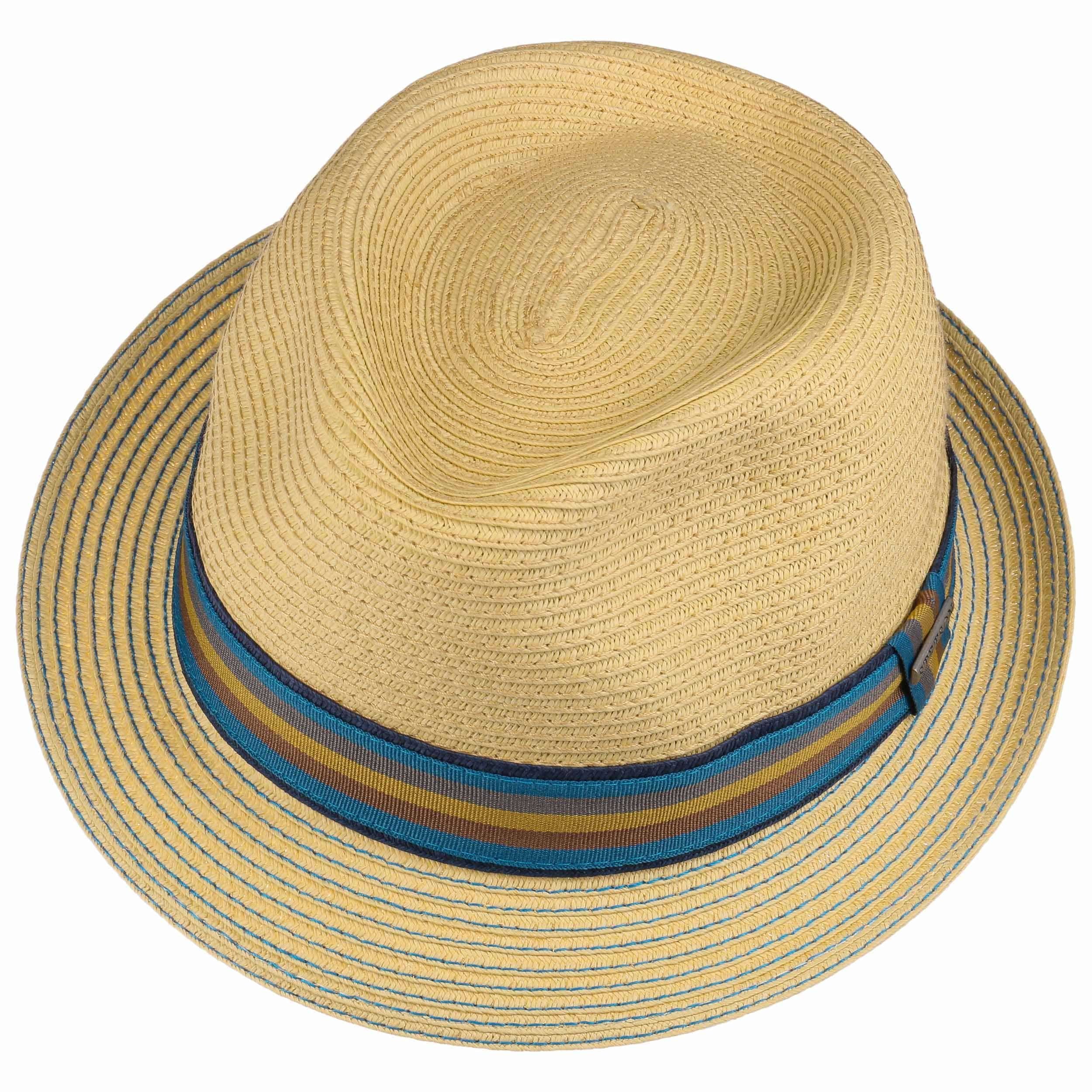 Sombrero Trilby De Paja Natural Bailey - Estilo Veraniego Con Ala 4.5 Cm Y Forro De Algodón