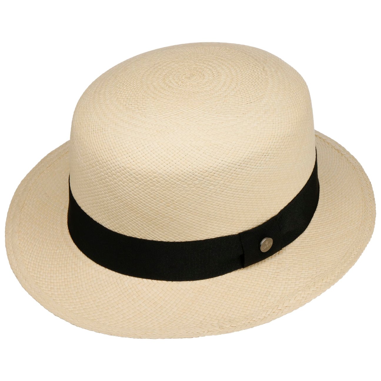 Sombrero Panamá Para Hombre Lierys - Hecho A Mano En Ecuador, Paja Toquilla - Banda De Piel, Ala 8 Cm