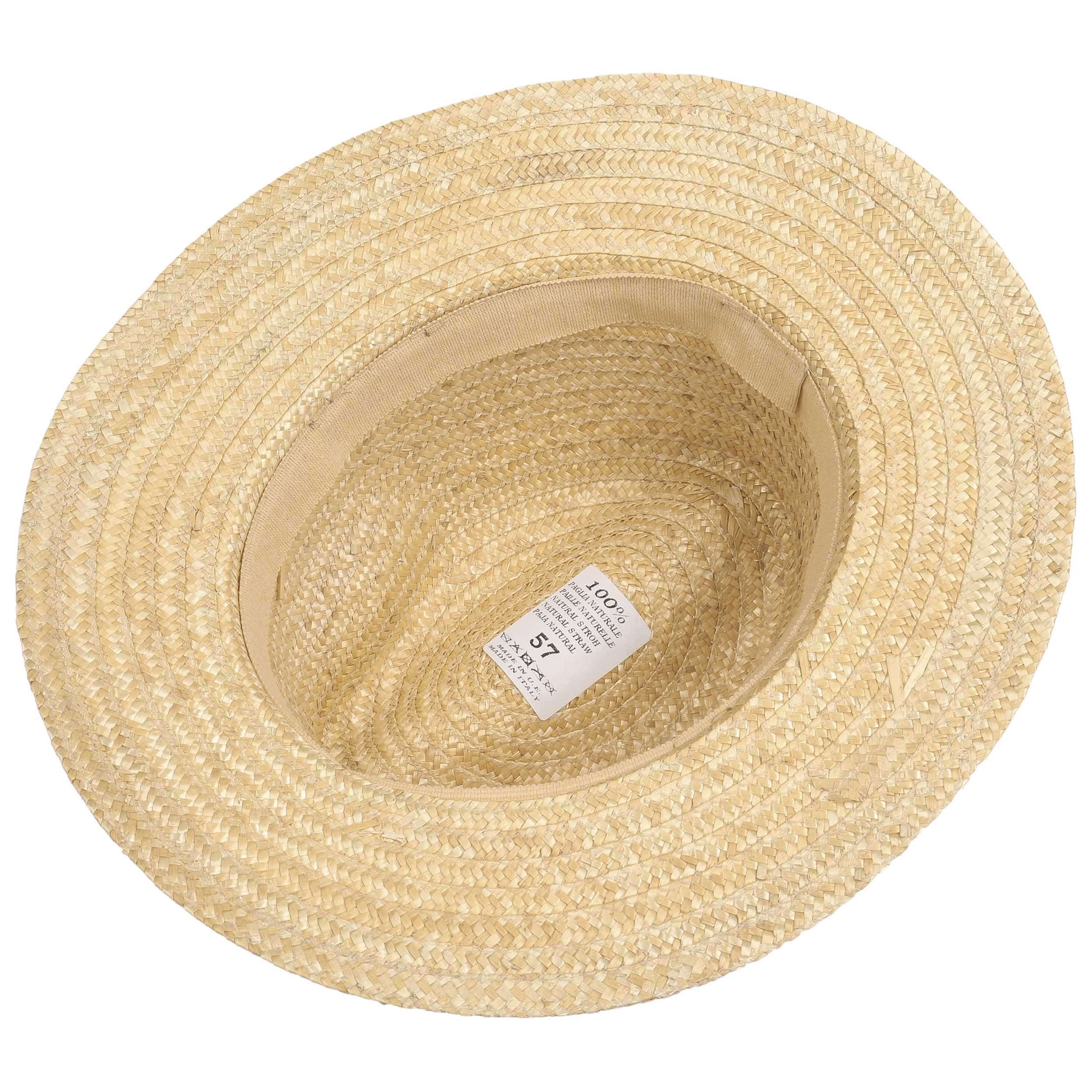 Sombrero De Paja Lipodo Para Viaje Y Playa - Unisex, Ala Ancha, 100% Paja Natural