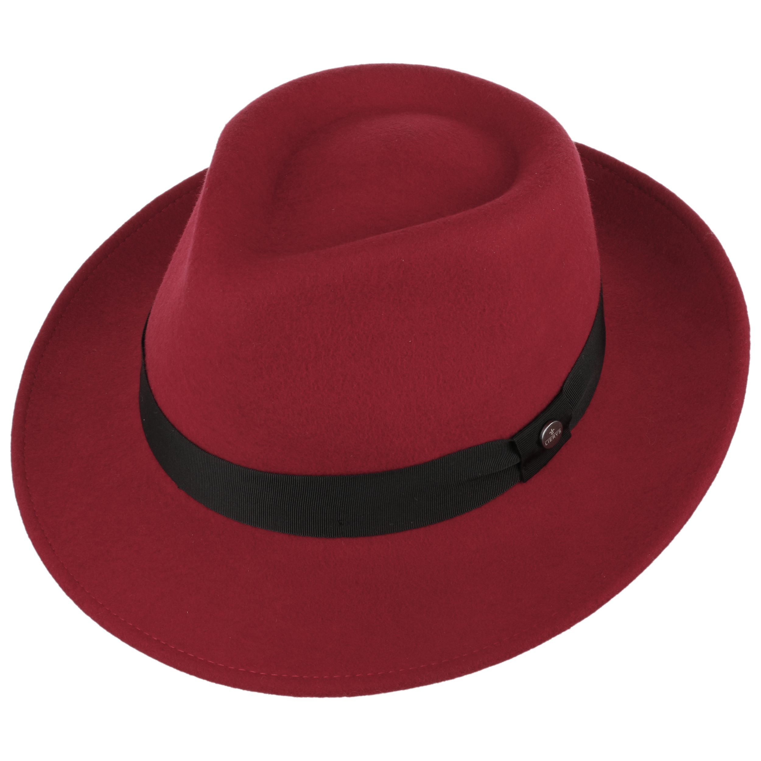 Accesorios Sombreros Sombreros de fieltro Devaki Sombrero de fieltro rojo look casual 