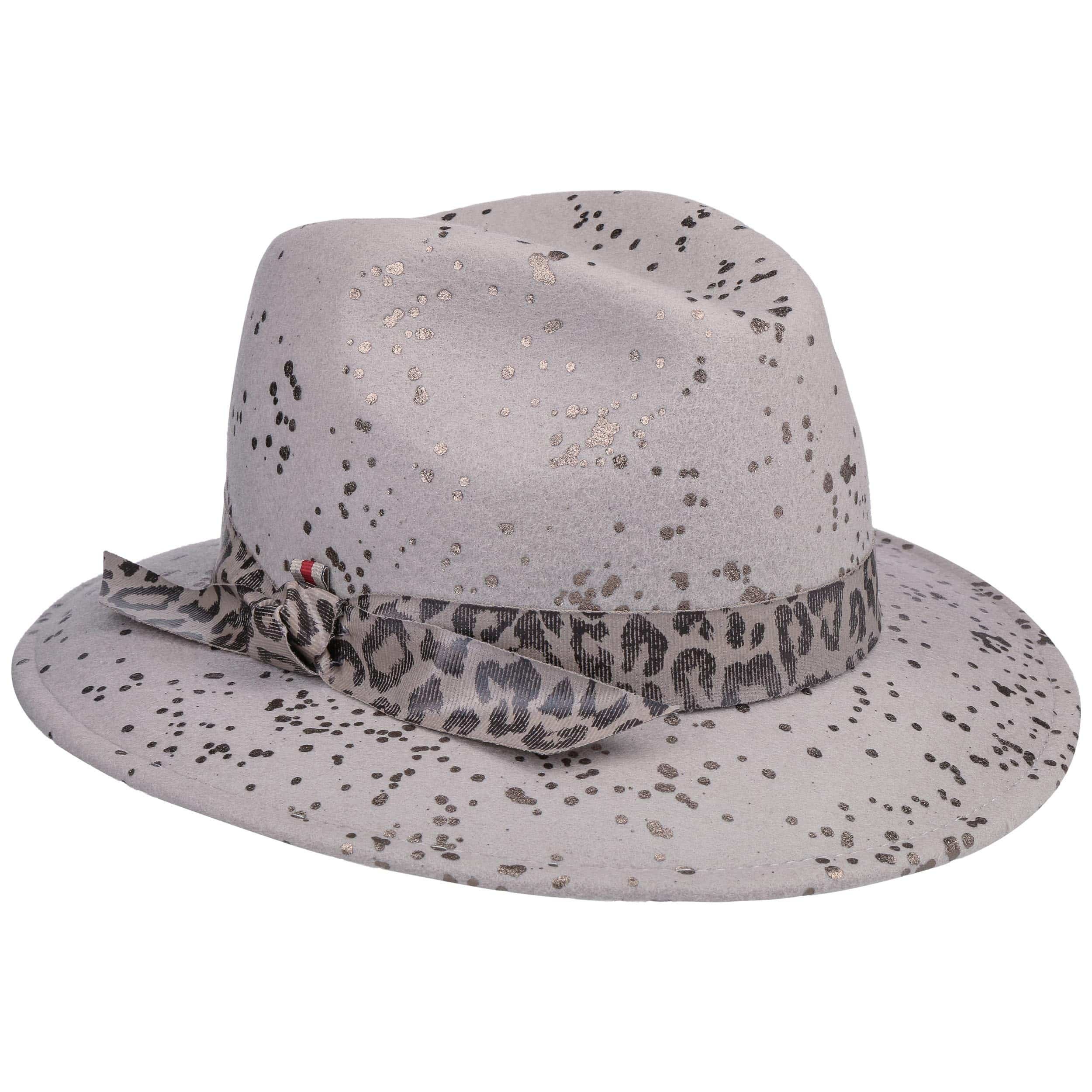 Sombrero de Fieltro con Banda Leopard by bedacht - 49,00