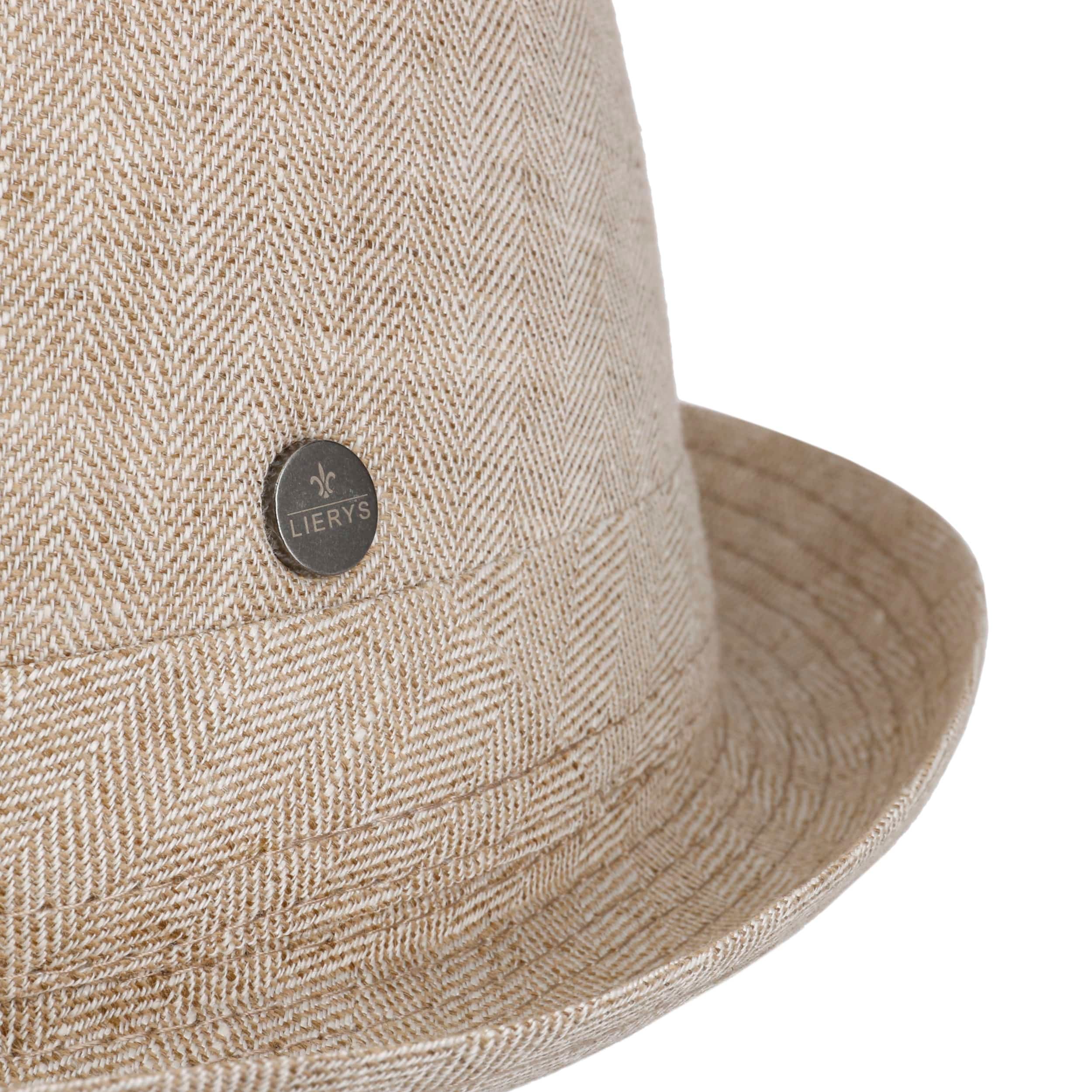 Sombrero Pork Pie Banda Tela Sombrero De Lana Pork Pie Hombre Lierys - Fieltro, Ala 4 Cm, Invierno Y Otoño Sombrero Hidrófugo Lierys