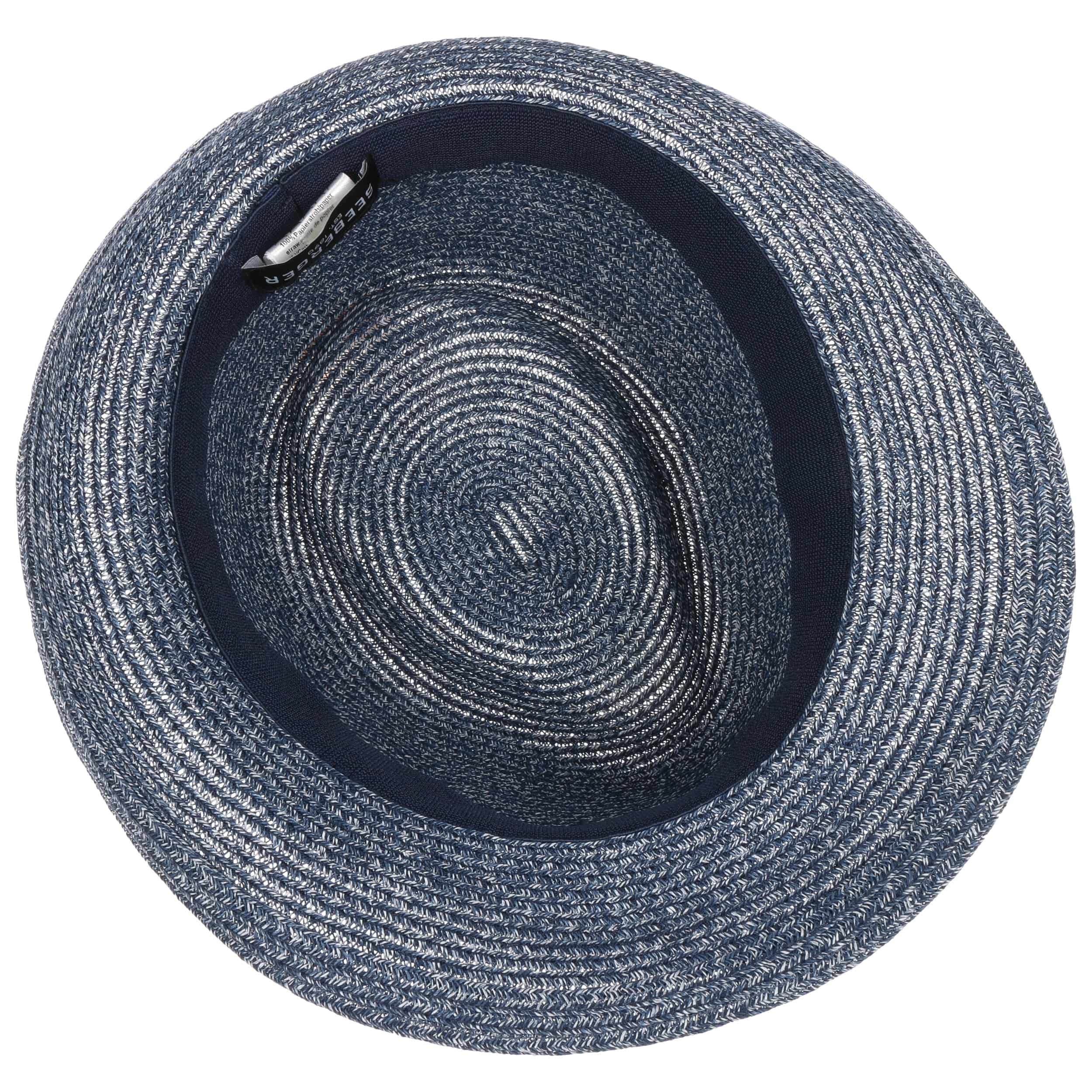 Sombrero de paja de verano para el sol agradable al tacto y cómodo con cinta de grogrén monocromática Trilby flexible muy ligero 