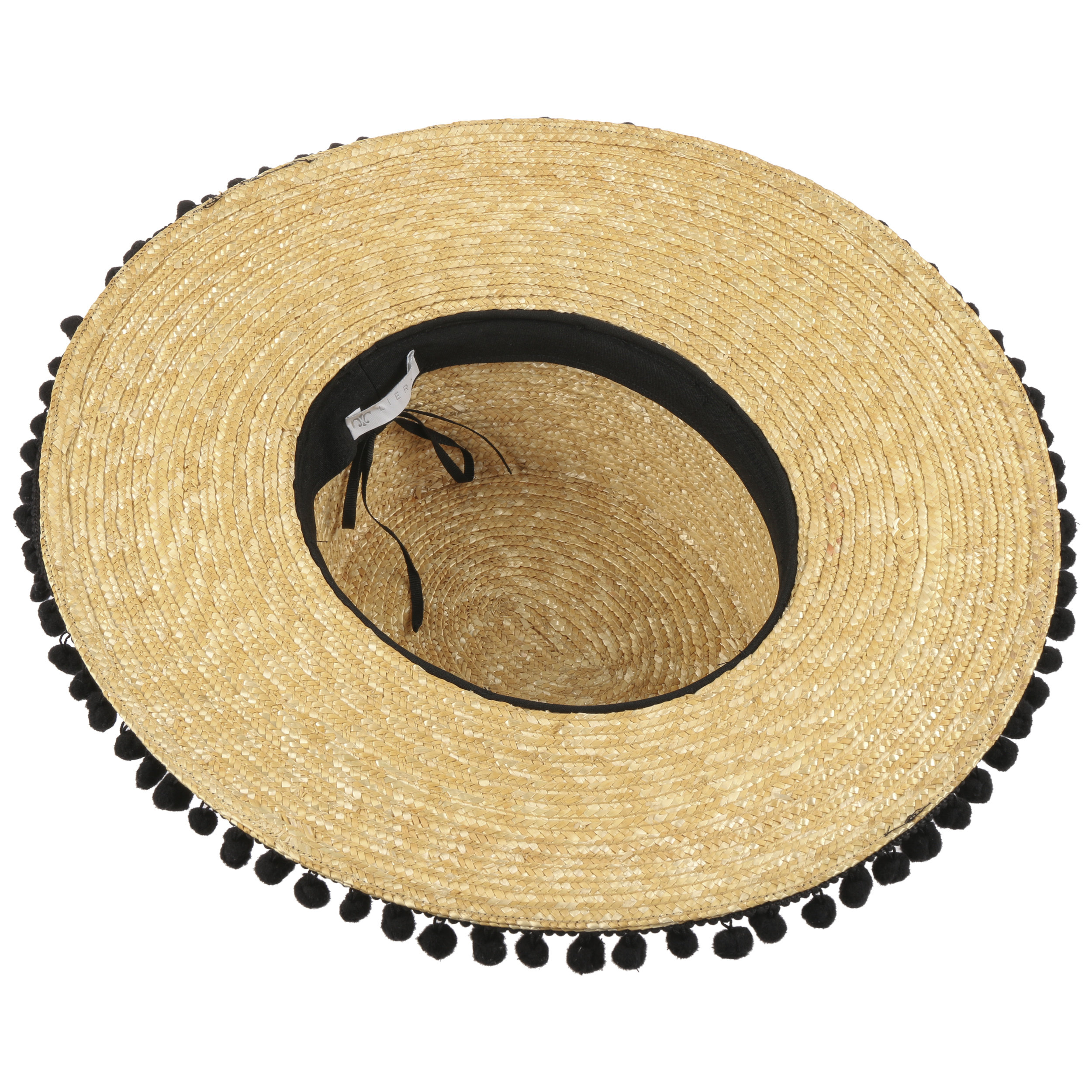 Made in Italy Verano Sol con Banda Grosgrain Primavera/Verano Lierys Sombrero de Paja Trigo Valencia Mujer 