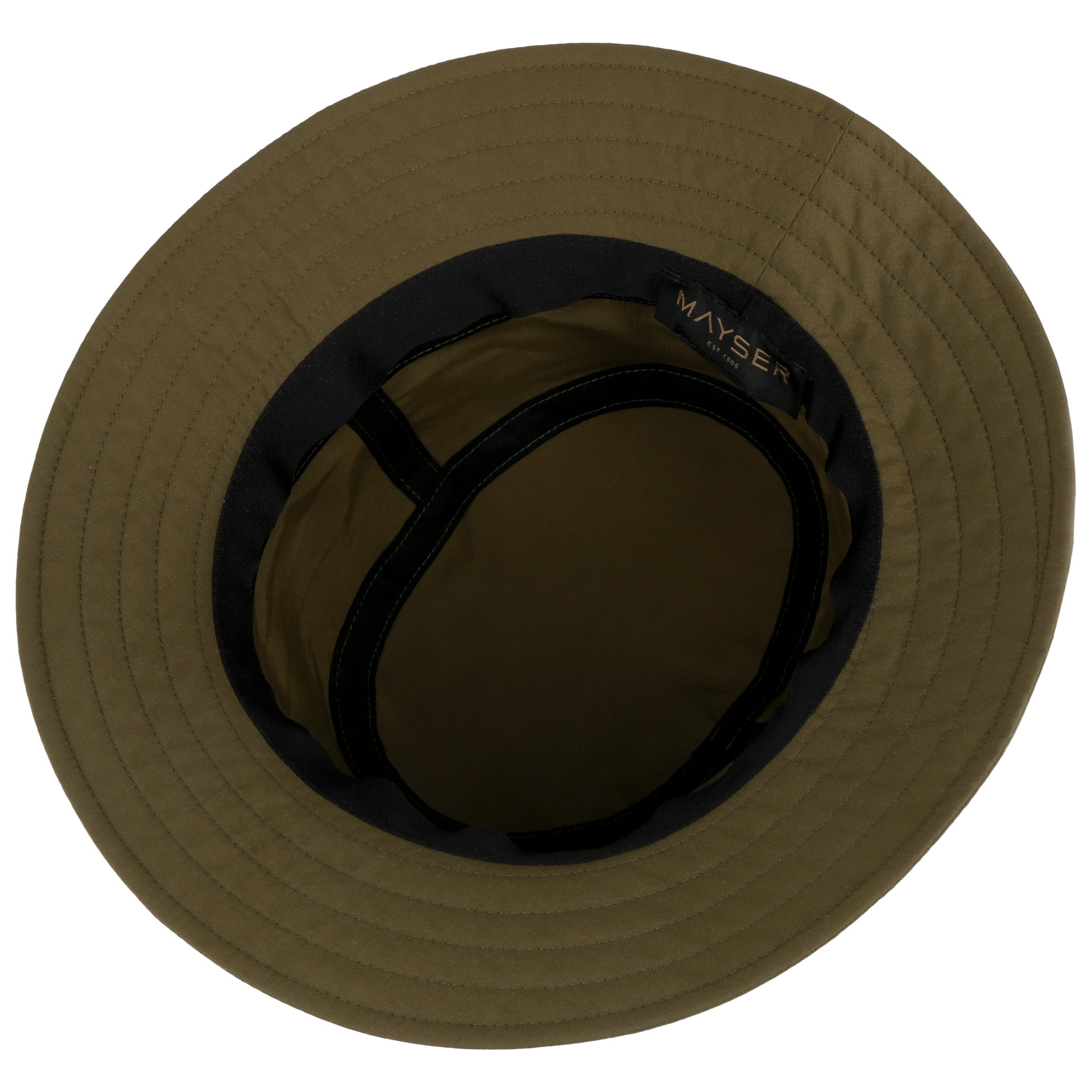 Mayser Sombrero Con Protección UV Twotone Block Mujer - Made In The EU Para El Jardín De Sol Lino Tira Mentón Verano Primavera/Verano - S (55-56 Cm) Natural-Azul
