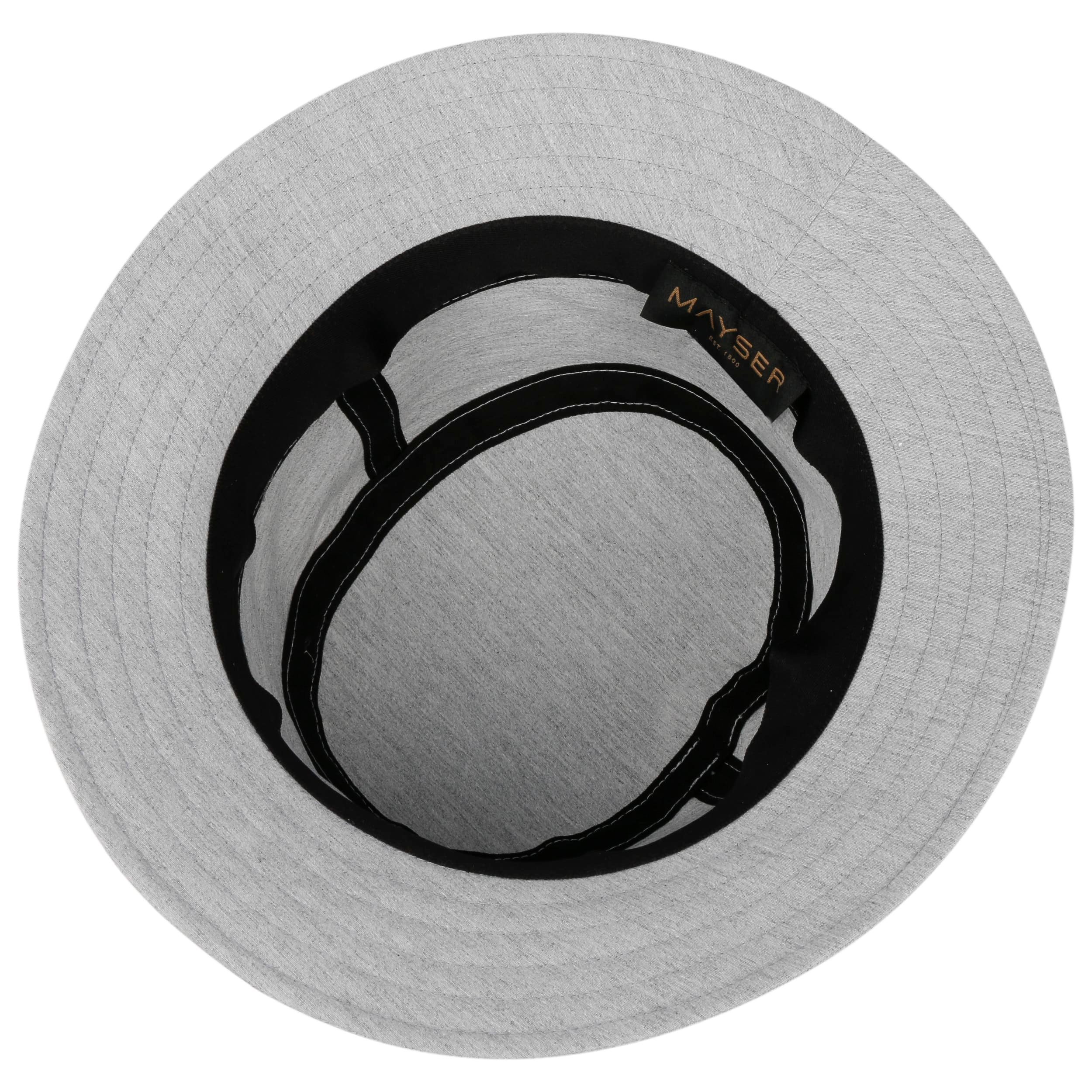 Mayser Sombrero Con Protección UV Twotone Block Mujer - Made In The EU Para El Jardín De Sol Lino Tira Mentón Verano Primavera/Verano - S (55-56 Cm) Natural-Azul