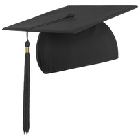 JIASHA Sombrero de graduación,Sombrero Estudiante,Sombrero de Graduación Fiesta,Tamaño Ajustable Birrete Graduacion Adulto,para Ceremonias de Graduación Negro 