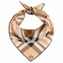 Pañuelo de Seda Classic Check by Fraas beige-negro